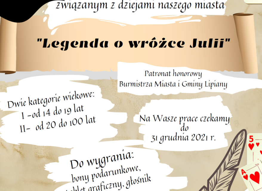 Konkurs na napisanie legendy Konkurs na napisanie legendy